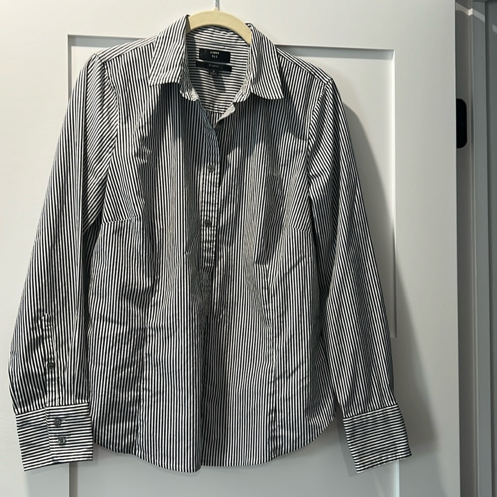 J. Crew Women's Button Down Stripe Shirt
